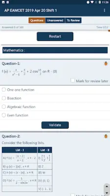 EAMCET Practice - Engineering android App screenshot 4